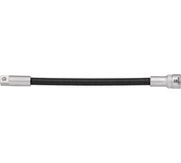 HAZET Prolongación de llave de vaso flexible 8830 – Salida 10 mm para lugares de difícil acceso