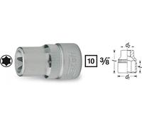 Hazet Función de Llave de Tubo Torx 10mm 3/8" Exterior Torx 880-E8