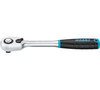 Hazet HiPer carraca reversible de dientes finos 8816HPS, Cuadrado 10 mm (3/8 pulgada), Número de dientes: 90, Ángulo de accionamiento 4°, Para uso en los espacios más reducidos