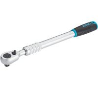 HAZET carraca reversible HiPer 916HPLG 1/2 pulg. dientes finos bloqueo de bola extralarga extensible