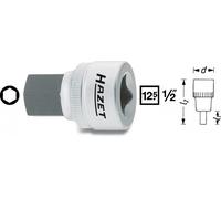 Hazet Inserto de dado 8mm 1/2" 12,5mm Hexagonal 985-8