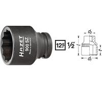 HAZET Inserto de Llave de Vaso 12,5mm 1/2" -Tracción Perfil 19 900SZ-19