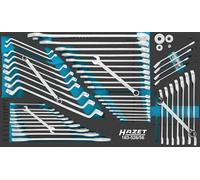 HAZET Juego de llaves 163-528/56 I Perfil hexagonal exterior, perfil de tracción hexagonal doble exterior I Sistema de seguridad HAZET I 56 piezas