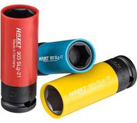 HAZET Juego de llaves de vaso 903SPC/3 – 12,5 mm (1/2 pulg.) 17–21 mm, manguito plástico