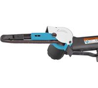 HAZET Lijadora 9033N-4, Lijadora de banda, velocidad regulable sin escalonamiento, para bandas de lijado de 10 x 330 mm, con bloqueo para cambio rápido de la banda de lijado