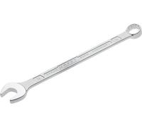 Hazet Llave combinada 600N-14 cromada, Cabeza de llave combinada acodada a 15grados - Salida: hexágono doble externo, ancho de llave: 14 mm, eje con perfil doble T extra robusto