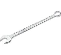 Hazet Llave combinada 600N-27 cromada, Cabeza de llave combinada acodada a 15grados - Salida: hexágono doble externo, anchura entre planos: 27 mm, eje con perfil extra-resistente de doble T