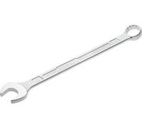 Hazet Llave combinada 600N-32 cromada, Cabeza de llave combinada acodada a 15grados - Salida: hexágono doble externo, anchura entre planos: 32 mm, eje con perfil extra-resistente de doble T