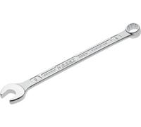 Hazet Llave combinada 600N-9 cromada, Cabeza de llave combinada acodada a 15grados - Salida: hexágono doble externo, anchura entre planos: 9 mm, eje con perfil extra-resistente de doble T