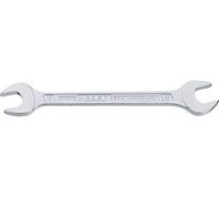 HAZET Llave fija doble 450N-6X7 cromada, ancho de llave: 6 x 7 mm, posición de mordazas: 15°, eje con perfil en T doble HAZET extra robusto, Made in Germany