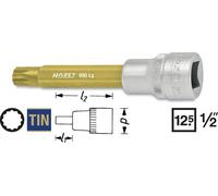 Hazet Llave Vaso de Impacto 6mm Estriada Xzn 1/2" 12,5mm 100mm Largo 990LG-6