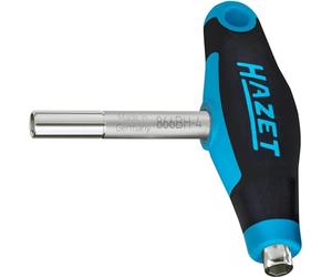 Hazet Porta-puntas doble 866BH-4, Herramienta para sujetar puntas/puntas de destornillador, universal, práctica, eficaz, Salida: hexágono 6,3 (1/4 pulgada), Fuerza magnética: 1000 g