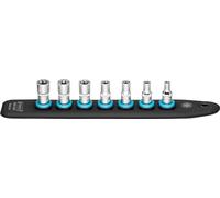 HAZET SmartRail mit Steckschlüsseleinsätzen - TORX® - SW E5 - E12 mm | Accionamiento de 1/4 pulgadas (6,3 mm) cuadrado hueco, eje exterior TORX perfil, longitud 245 mm, ancho 37,4 mm, 170 g