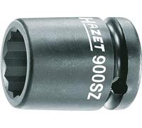 Hazet vaso destornillador de impacto para máquinas 900SZ-18, 12,5 mm de cuadradillo, 18 mm de ancho de llave, con agujero, vaso fosfatado y engrasado para funcionamiento con máquinas