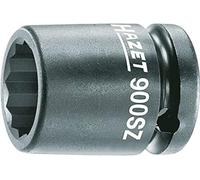 Hazet vaso destornillador de impacto para máquinas 900SZ-19, 12,5 mm de cuadradillo, 19 mm de ancho de llave, con agujero, vaso fosfatado y engrasado para funcionamiento con máquinas