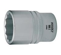 HAZET vaso doble hex 900Z-32 32mm I accionamiento 1/2 pulgada I acero cromo vanadio, diseño robusto