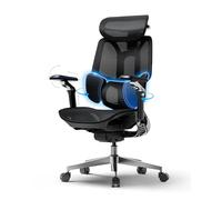 Hbada E3 Pro Edición 2026 Silla Ergonómica de Oficina -Soporte lumbar adaptativo de 3 zonas, reposacabezas 4D, reposabrazos de 720°, malla de alta densidad, con reposapiés, para hogar y oficina,Oscuro