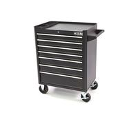 HBM carro de herramientas con 7 cajones, 66 cm, negro