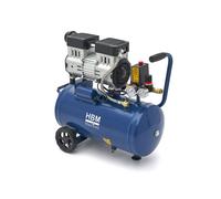 HBM compresor de aire sin aceite silencioso, 24 litros, 8 bar, 1 CV