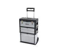 HBM Juego de cajas de herramientas móviles modulares de 3 piezas