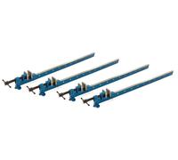 HBM Pinza de cola larga, T-Clamp, 1500 mm, 4 piezas