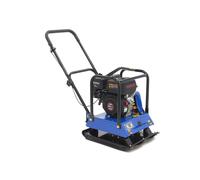 HBM Plato vibratorio Professional de 6,5 CV que incluye juego de ruedas y placa de protección de pavimentación 15000N