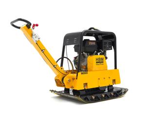 HBM Professional 13 HP - Plataforma vibratoria reversible 38KN 820 x 650 mm incl. Juego de ruedas y cubrecárter de pavimento