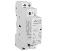 HCH8s-25A Hofwge Household AC Contactor, 2 Pole, Two Normally Open, AC220V/230V 2NO 1NO1NC DC12V DC24V Coil Voltage, 35 mm DIN Rail Mount (25A 2NO DC12V)