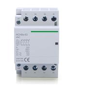 HCH8s-63 40A Modular Contactor 4P 63A 4NO 4NC 2NO2NC 220V 110V 120V 24V Household Contactor Din Rail Type 50/60Hz(4P 63A 4NC AC110V)