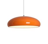 HCIPJQY Pantalla Naranja para Techo Lámparas Colgantes De Cocina con Acabado Brillante Lámpara De Techo Semiempotrada De Estilo Nórdico Lámparas De Techo Elegantes para Comedor con Techos