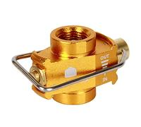 HCLZOE Camping Ahorrador de Gas Plus Convertidor de Gas Recarga de Cambio Adaptador de ConversióN de Tanque Plano VáLvula Adaptadora de Gas para Acampar, Dorado