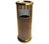 HDICUHNANU Cubo de Basura,Papelera Cubo de basura acero inoxidable con barril interior Cenicero pie Baño hotel Papelera reciclaje oficina al aire libre Contenedor Residuos