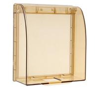 HDOYTXXM Enchufe exterior transparente de tipo 86, caja impermeable, cubierta de enchufe de plástico, caja a prueba de salpicaduras, funda autoadhesiva, cubierta para interruptor de pared