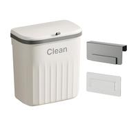 HDOYTXXM Papelera colgante de 8, 5 / 12L para cocina, cesta de basura de reciclaje de gran capacidad, papelera montada en la pared con, lata de baño