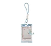 HDOYTXXM Portatarjetas de plástico transparente con cordón para colgar tarjetas de identificación de estudiantes, 7,6 cm, diseño portátil, bolsa transparente para llavero de campus