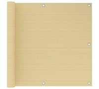 HDPE Resistente a Moho y UV privacidad ventilada Beige 90 x 300 cm | Toldo para balcón HDPE beige 90x300 cm toldo parasol privacy screen resistente UV impermeable viento para terraza jardin