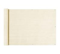 HDPE Resistente a UV y Moho Pantalla privacidad balcón 75x500 cm Crema | Toldo para balcon HDPE crema 75x500 cm toldo parasol pantalla privacidad cortina exterior resistente UV con ojales y cuerda