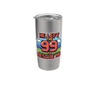 He Left The 99 To Rescue Me Vaso térmico de acero inoxidable de doble pared