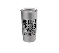 He Left The 99 To Rescue Me Vaso térmico de acero inoxidable de doble pared