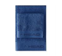 HEAD Dynamic - Toallas Baño de Algodón Puro 100% Certificado, Toallas Lavabo 50x100 y Bidet 40x50 para Toalla Gimnasio Hombre/Mujer Suave Absorbente, Juego de Toallas de Baño Completo Faciales y Bidet