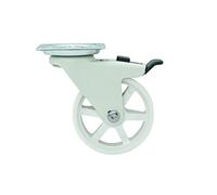 Headbourne 8296E Mag - Ruedas de diseño de 3 pulgadas, paquete de 4, poliuretano blanco, 4 unidades