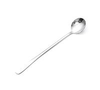 Headerbs Cuchara para Agitar café de Acero Inoxidable, Cuchara de Largo con Superficie Lisa y Agarre Cómodo, Punta Redonda 7,4 X 4,6 X 3 Cm, para Uso en Cafetería Casera, Tienda de té (cabeza redonda)