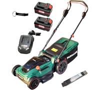 Cortacésped a batería PARKSIDE® de 40 V, modelo PARM 41-Li, que incluye 2 baterías (4 Ah) y un cargador (2,4 A)
