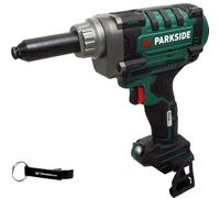 HEADNMORE® Paquete - PARKSIDE® PBNSG 20 de 20V batería herramienta de colocación de remaches ciegos (sin batería) + HEADNMORE® llavero
