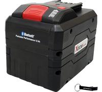 HEADNMORE® Paquete - Parkside Performance® 20V 12Ah Batería Inteligente PAPS 2012 +Llavero +Soporte de pared