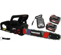 HEADNMORE® Parkside Performance - Motosierra inalámbrica 40V PPKSA 40-Li B2 (con 2 baterías 4Ah) + llavero