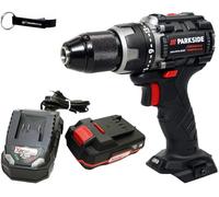 HEADNMORE Parkside Performance - Taladro inalámbrico PABSP 20 de 20 V con batería de 2 Ah + llavero
