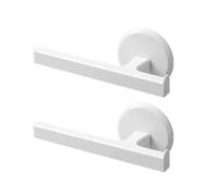HEALEEP Toallero De Pared Sin PerforacióN para BañO Y Cocina Soporte De Toallas con Orificios De Drenaje Organizador para Colgar Toallas Y Utensilios 7.3X2.9 Pulgadas