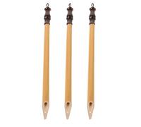 Healeved 3 Piezas Pluma de Caligrafía China Pluma de Inmersión de Madera Beige, Diseño Artesanal Inclinación Ajustable y Flujo de Tinta Suave, para Caligrafía Japonesa, Estudiantes