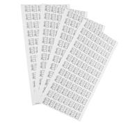Healeved 4 Hojas Etiquetas de Tallas de Zapatos, Pegatinas Autoadhesivas de Números para Zapatería, Papel Blanco, Adhesivo Fuerte, 36-39, para Lengüeta de Zapato